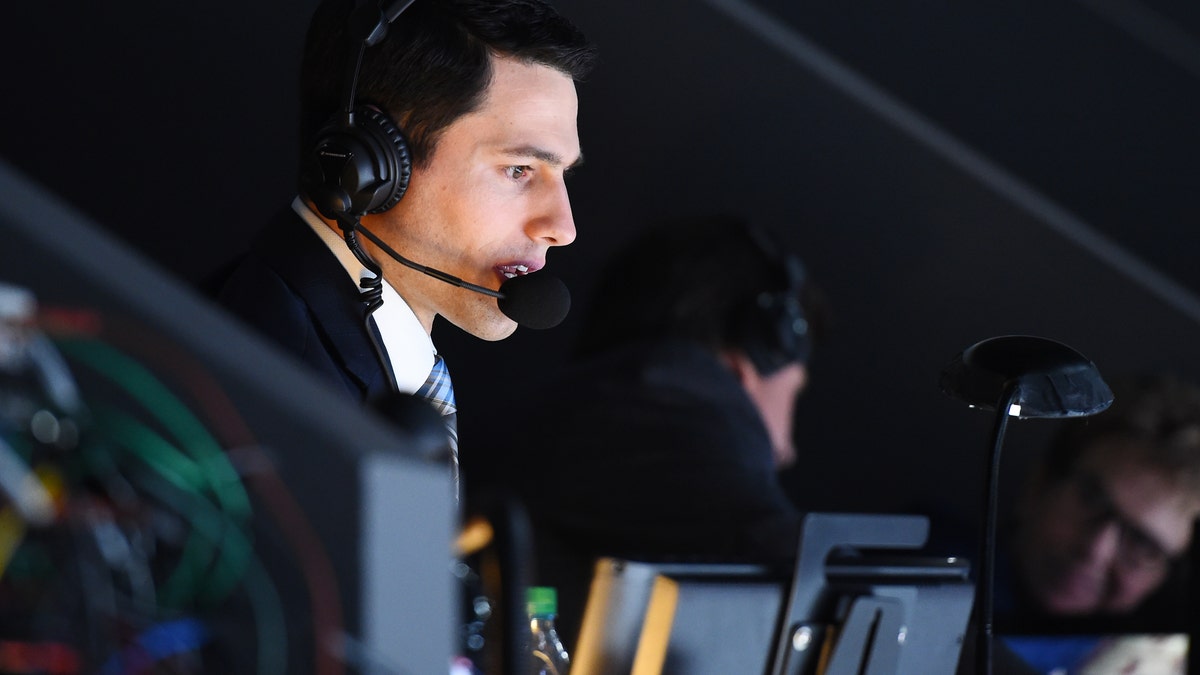 Los Angeles Kings play-by-play announcer, Alex Faust, was suggested by Trebek twice. (Photo by Juan Ocampo/NHLI via Getty Images)