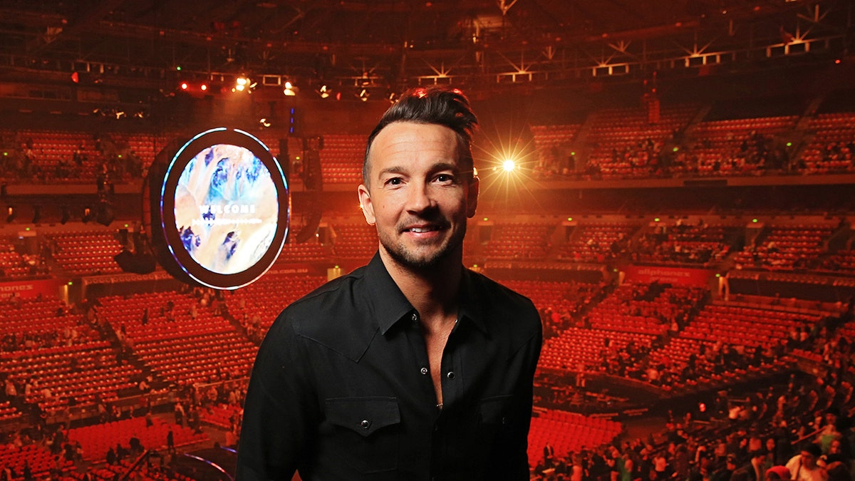 Hillsong NYC Pastor Carl Lentz pictured backstage at the Hillsong Conference at Allphones Arena in Sydney, New South Wales. (Toby Zerna/Newspix/Getty Images)