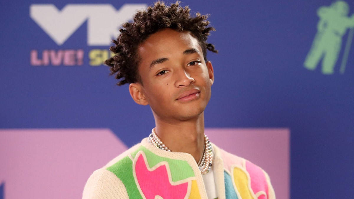 Jaden Smith was slammed online for wearing an oxygen mask as part of a costume to Kendall Jenner's birthday party. (Photo by Rich Fury/MTV VMAs 2020/Getty Images for MTV)