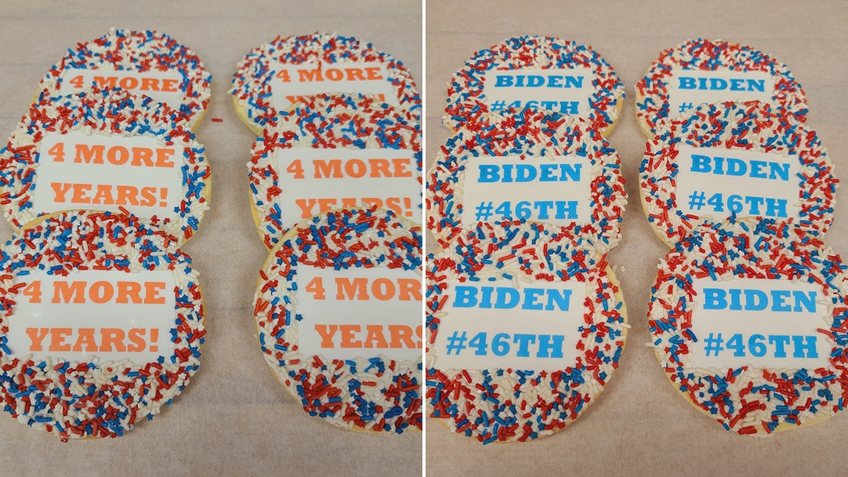 The bakery will bee debuting a "celebratory" cookie in honor of the winner, with special sweets planned in the event of either a Trump or Biden victory.