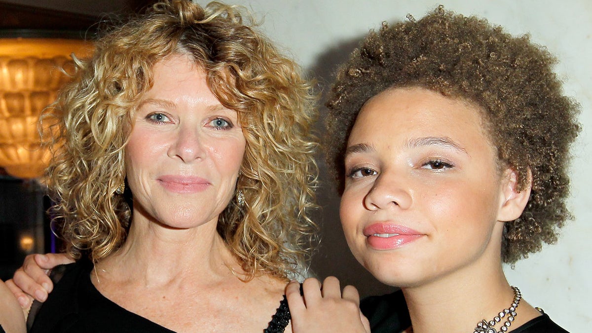 Actress Kate Capshaw (left) and daughter Mikaela George Spielberg (right). (Photo by Donato Sardella/Getty Images for EIF)