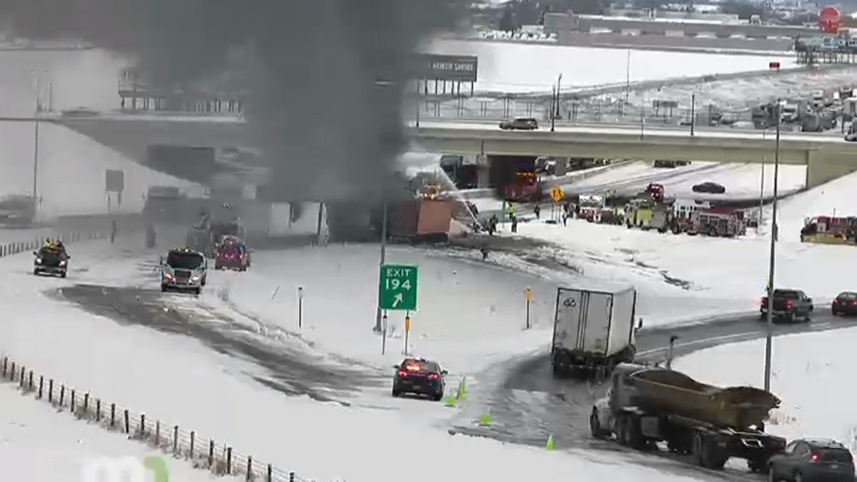 Interstate 94 In Minnesota Closed Due To Fiery Crash As Snow Squall ...