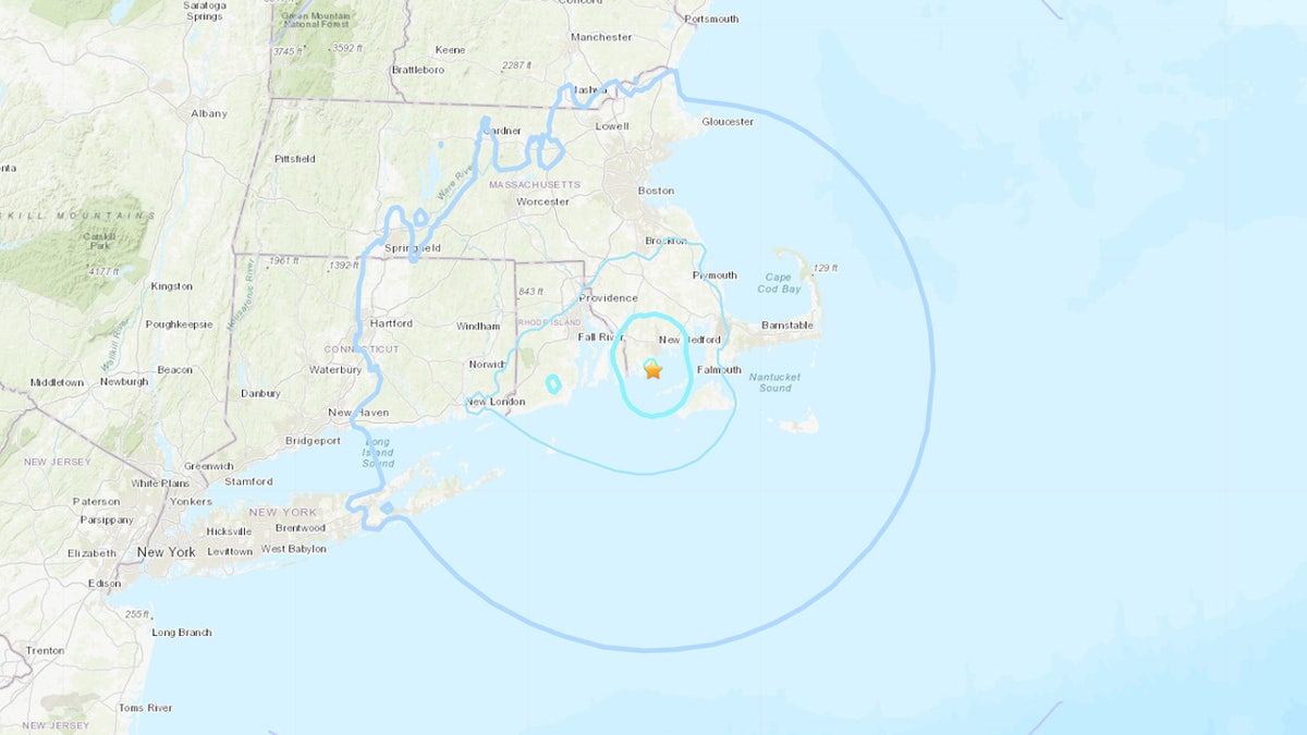 An earthquake rattled southern New England on Sunday, Nov. 8, 2020.