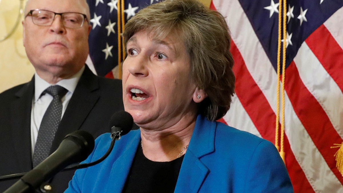 American Federation of Teachers President Randi Weingarten speaks at a news conference to unveil congressional Democrats' "A Better Deal" economic agenda on Capitol Hill in Washington, Nov. 1, 2017.