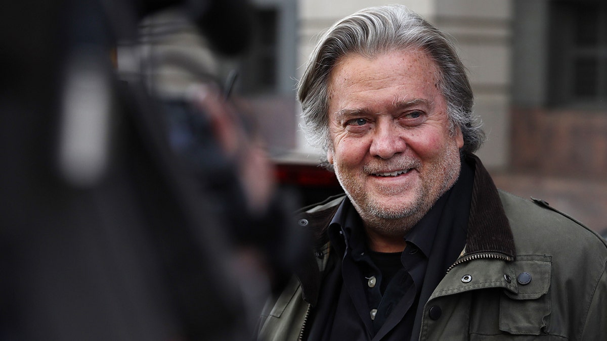 A federal judge granted Stephen Bannon's motion to dismiss the case against him on Tuesday following then-President Donald Trump's pardon. (Photo by Alex Wong/Getty Images)