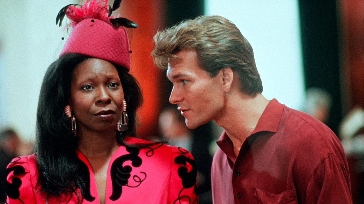 Patrick Swayze (right) had to convince producers to consider casting Whoopi Goldberg in 'Ghost,' according to his widow Lisa Niemi. Goldberg later won an Oscar for the role. (Photo by Paramount Pictures/Sunset Boulevard/Corbis via Getty Images)