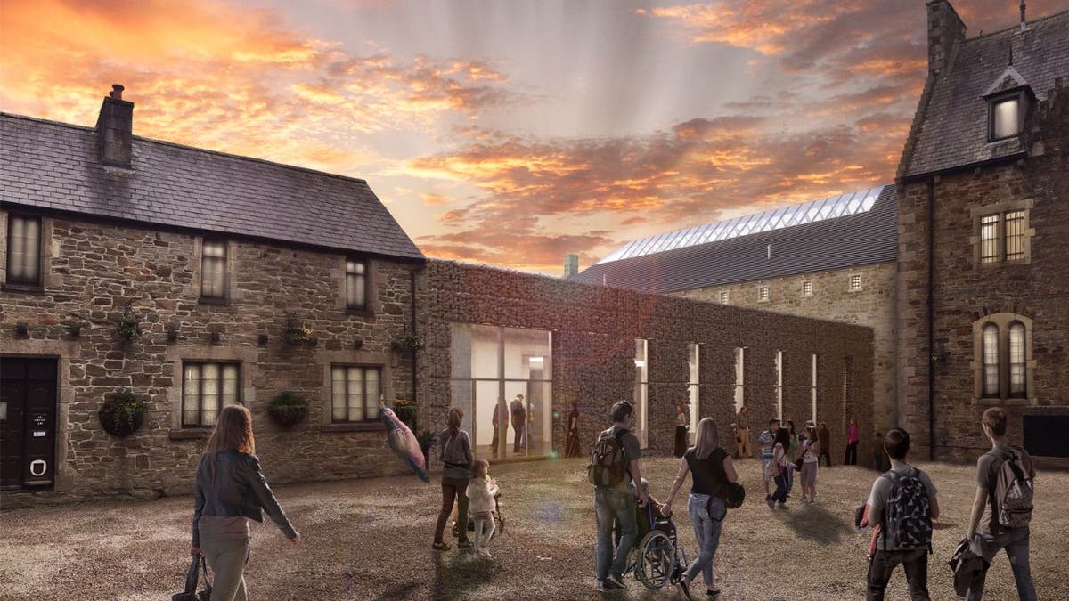 The former Bodmin Jail has been reimagined as a tourist attraction and luxury hotel. (Rendering by Twelve Architects)