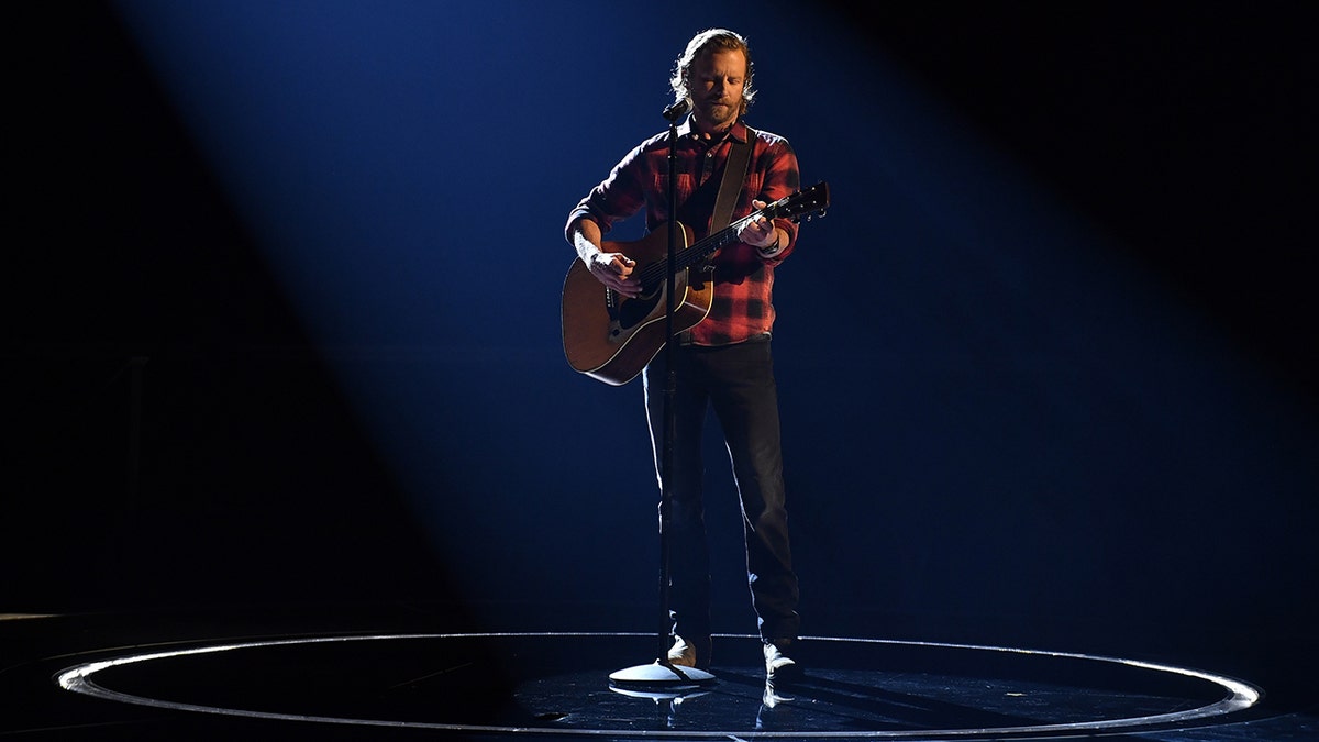 Dierks Bentley performs at the 54th Annual CMA Awards, hosted by Reba McEntire and Darius Rucker aired from Nashville's Music City Center.