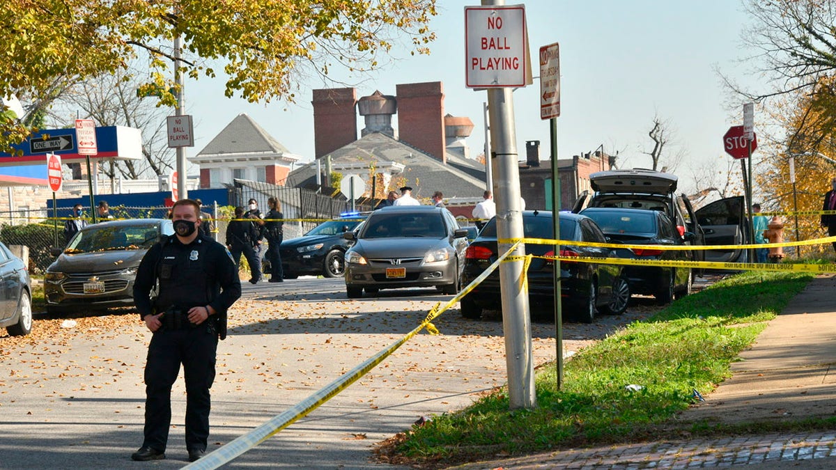 Baltimore crime scene shooting