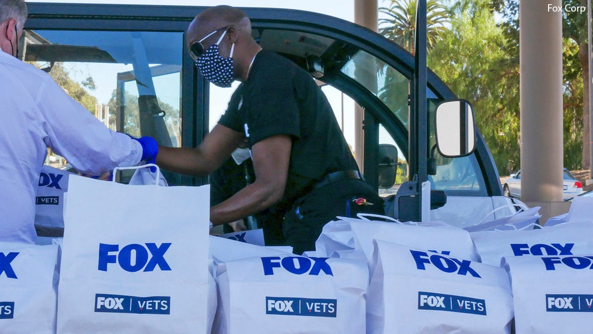 FOX food service staff prepared the meals and a FOX truck delivered them to a Veterans Administration.