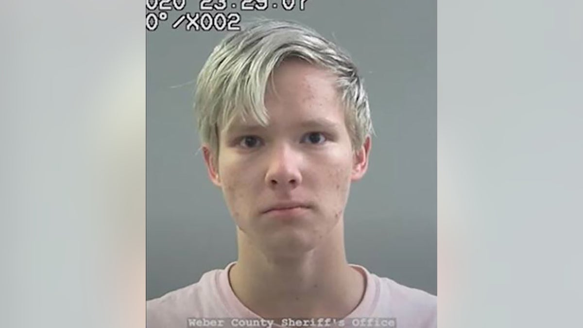 Gavin Johansen, 18, was charged with aggravated assault against a peace officer, possession of a firearm by a restricted person and aggravated assault. (Weber County Sheriff's Office)