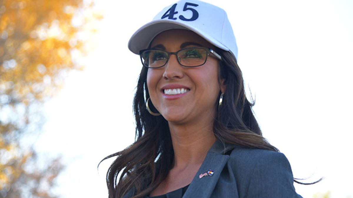 FILE: Lauren Boebert, Republican nominee for Colorado's 3rd congressional district, poses for the portrait at Terrell Park in Collbran, Colorado on Oct. 22, 2020. (Photo by Hyoung Chang/MediaNews Group/The Denver Post via Getty Images)