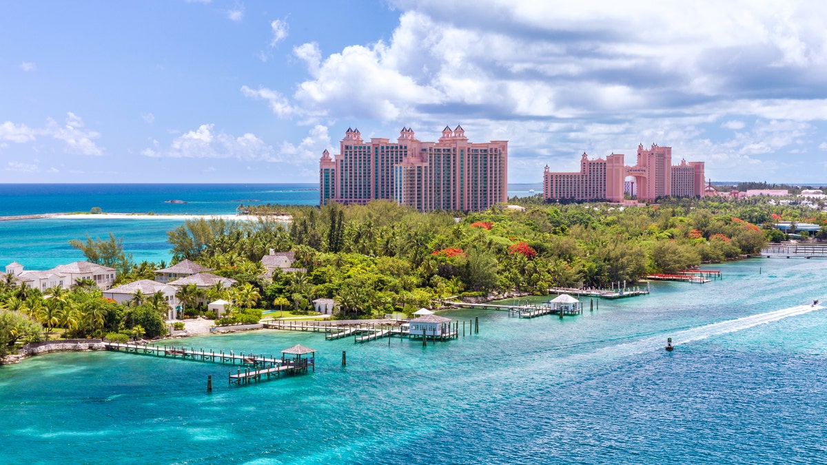 Aerial view of the Bahamas