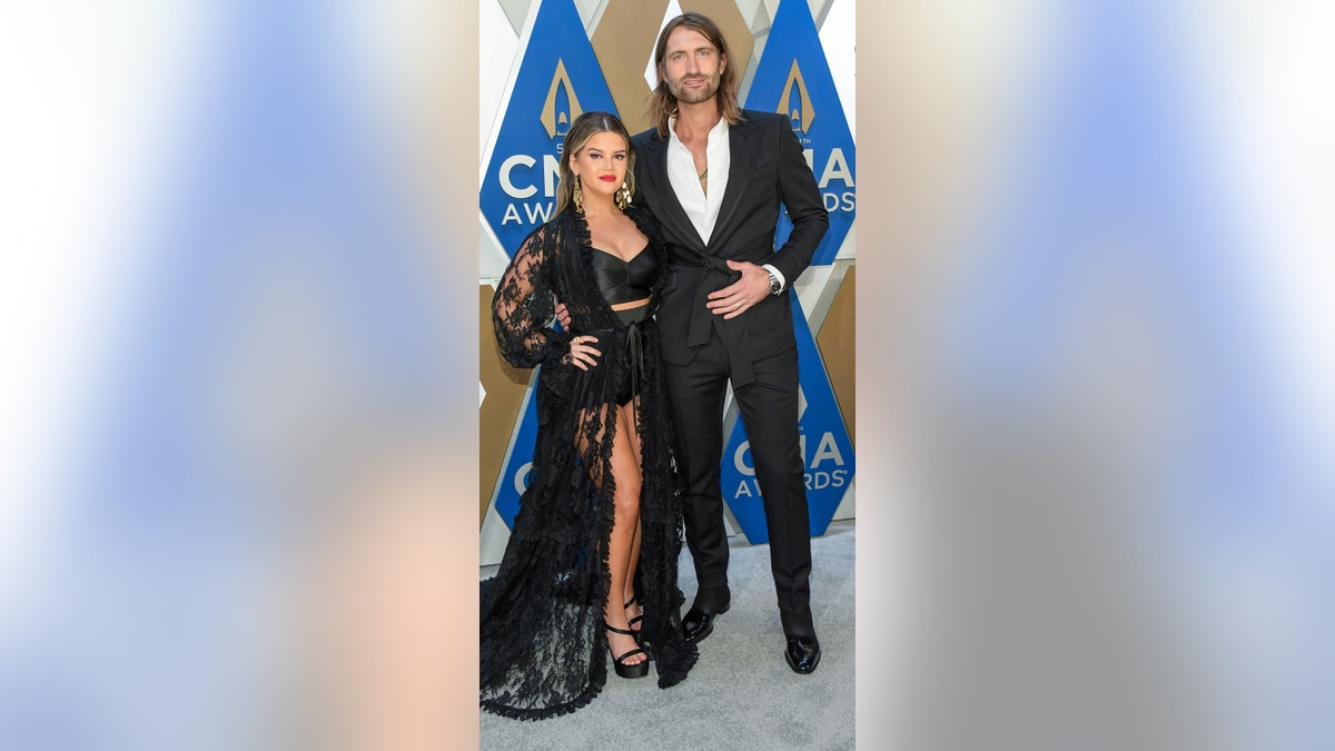 Maren Morris and Ryan Hurd welcomed their first child together, son Hayes, in March. (Photo by Jason Kempin/Getty Images for CMA)