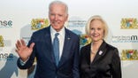 dpatop - Former US Vice President Joe Biden, and Cindy McCain, arrive at the reception of the Bavarian State Chancellery during the 54th Munich Security Conference in Munich, Germany, 17 February 2018. Photo: Andreas Gebert/dpa (Photo by Andreas Gebert/picture alliance via Getty Images)