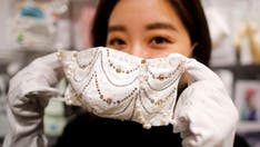 Japanese face masks being sold for $9.6G feature pearls, crystals, more