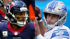 Matthew Stafford, Deshaun Watson kneel during anthem before Lions-Texans Thanksgiving game