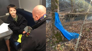 Missing 9-year-old boy found alive in Tennessee after spending 3 days in a makeshift shelter in the woods