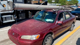 Why Florida man told police he strapped light pole to roof of car