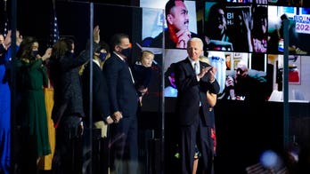 Biden family joins president-elect on victory speech stage, Hunter included