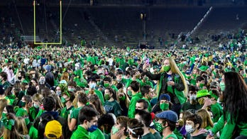 Notre Dame official 'pleased' with school's handling of students storming the field after Clemson upset