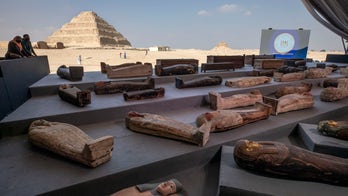 Egypt unveils ancient coffins, statues found in Saqqara
