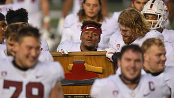 Susan Rice congratulates Stanford on taking back Axe trophy