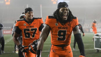 Oregon State upsets No. 9 Oregon 41-38 on Nolan's late run