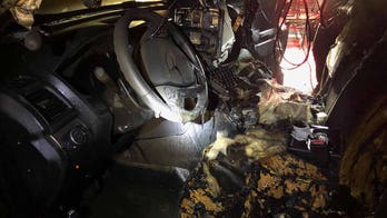 Portland police vehicle severely damaged by fire; arson investigation underway