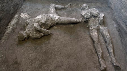 Pompeii ruins unearth 'master and slave' remains