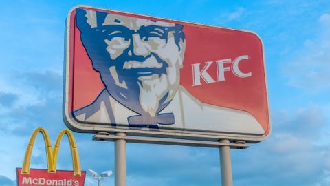 KFC Singapore suggests putting its new cheese sauce on competing fast-food items