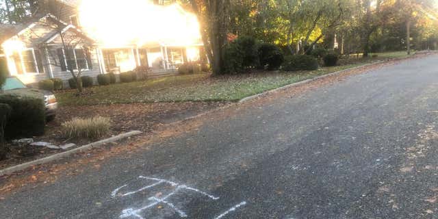 Racist graffiti was found written on the street of a residential neighborhood in New Jersey. 