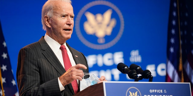 Biden transition official asks progressives to wait 'before they pass judgment' 1 President-elect Joe Biden, accompanied by Vice President-elect Kamala Harris, speaks at The Queen theater, Thursday, Nov. 19, 2020, in Wilmington, Del. (AP Photo/Andrew Harnik)