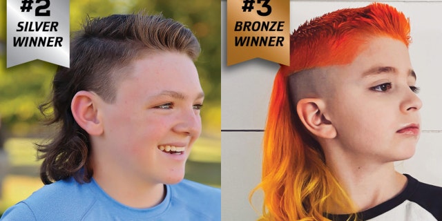 Second-place winner Noah, 12, from Illinois (left), and third-place winner Jude, 7, from Colorado (right), will each receive smaller bundles of cash and some swag, too.
