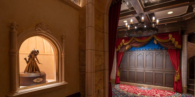 The castle was made from 15 prefabricated modules which were painted and assembled off-site, and then craned into the existing castle. (Disney)