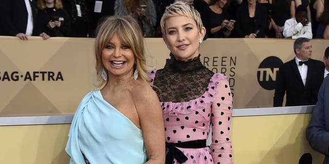 Goldie Hawn and Kate Hudson and two of the guests who will be featured on the Clinton's new show "Gutsy."