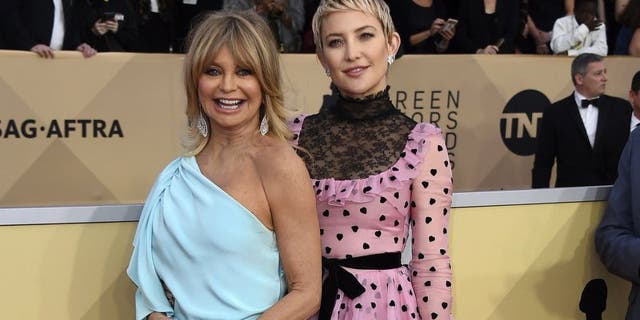 Kate Hudson wished her mother Goldie Hawn a happy birthday on Instagram.  (Photo by Jordan Strauss / Invision / AP)