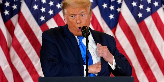Nicolle Wallace calls for 'reviving' January 6 every year 'as we relived 9/11' 3 President Donald Trump speaks in the East Room of the White House, early Wednesday, Nov. 4, 2020, in Washington. (AP Photo/Evan Vucci)