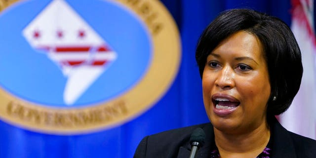 District of Columbia Mayor Muriel Bowser speaks at a press conference in Washington, Wednesday, November 4, 2020 (Associated Press)