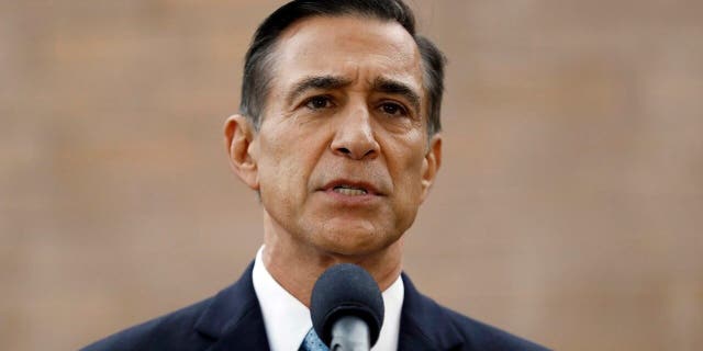 Rep. Darrell Issa speaks during a news conference in El Cajon, California, on Sept. 26, 2019.