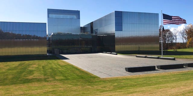 The National Museum of the United States Army is pictured on Nov. 10, in Fort Belvoir, Va. The museum opened Nov. 11 after more than a decade of planning and fundraising. (AP Photo/Matthew Barakat)