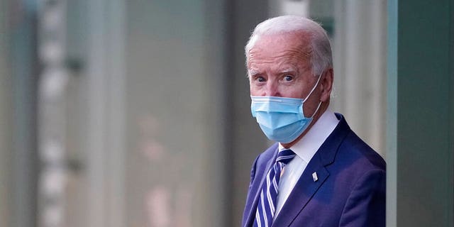 President-elect Joe Biden leaves the Queen Theater, Nov. 10, in Wilmington, Del.  (AP Photo / Carolyn Kaster)