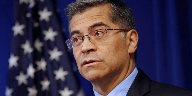 In this Dec. 4, 2019, file photo, California Attorney General Xavier Becerra speaks during a news conference in Sacramento, Calif. (AP Photo/Rich Pedroncelli, File)