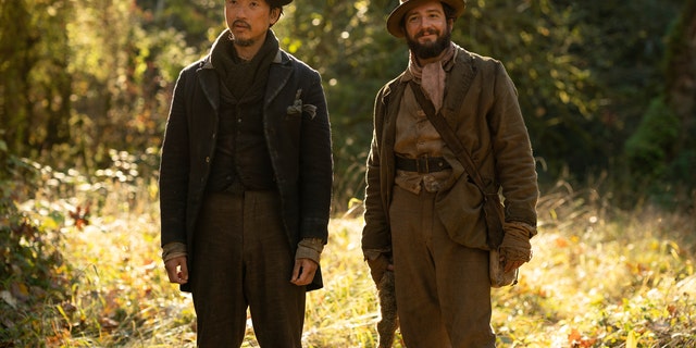 Orion Lee, left, and John Magaro in a scene from "First cow." Kelly Reichardt's film led all of the films nominated for the 30th Gotham Awards with four nods, including Best Picture, Best Screenplay, Best Actor for Magaro, and Breakthrough Actor for Lee.