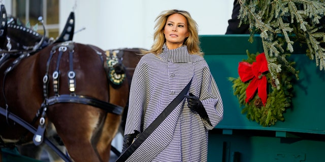 First lady Melania Trump has yet to share her design plans for the upcoming holiday season. (AP Photo/Andrew Harnik)