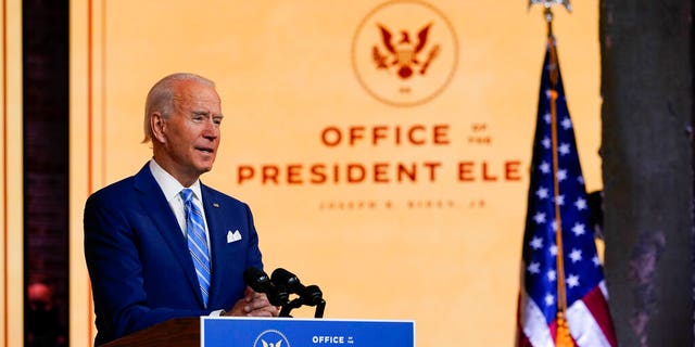 President-elect Joe Biden speaks on Wednesday, November 25, 2020, in Delmingo, Wilmington (AP Photo / Carolyn Kaster)