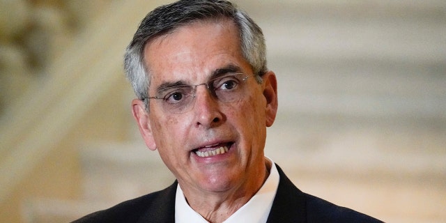 Georgia Secretary of State Brad Raffensperger. (AP Photo/Brynn Anderson)