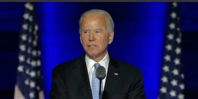 President-elect Joe Biden addresses supporters for first time after projections that he will win election