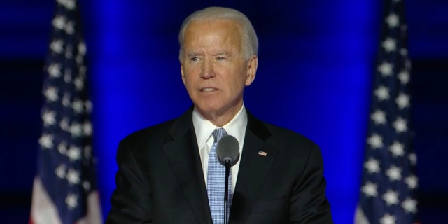 President-elect Joe Biden addresses supporters for first time after projections that he will win election