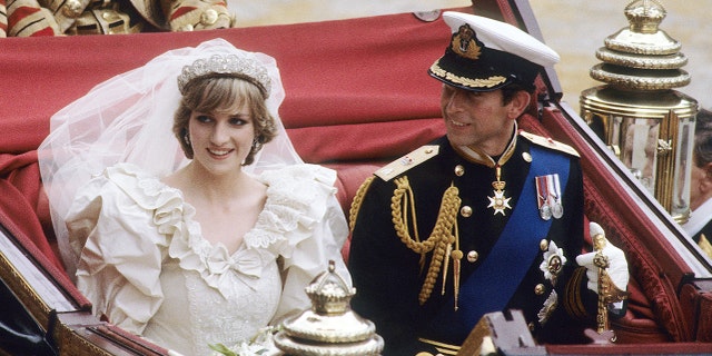 Prince Charles, Prince of Wales and Diana, Princess of Wales, pictured here on their wedding day on July 29, 1981 in London, England. They divorced in 1996. (Photo by Anwar Hussein/WireImage)